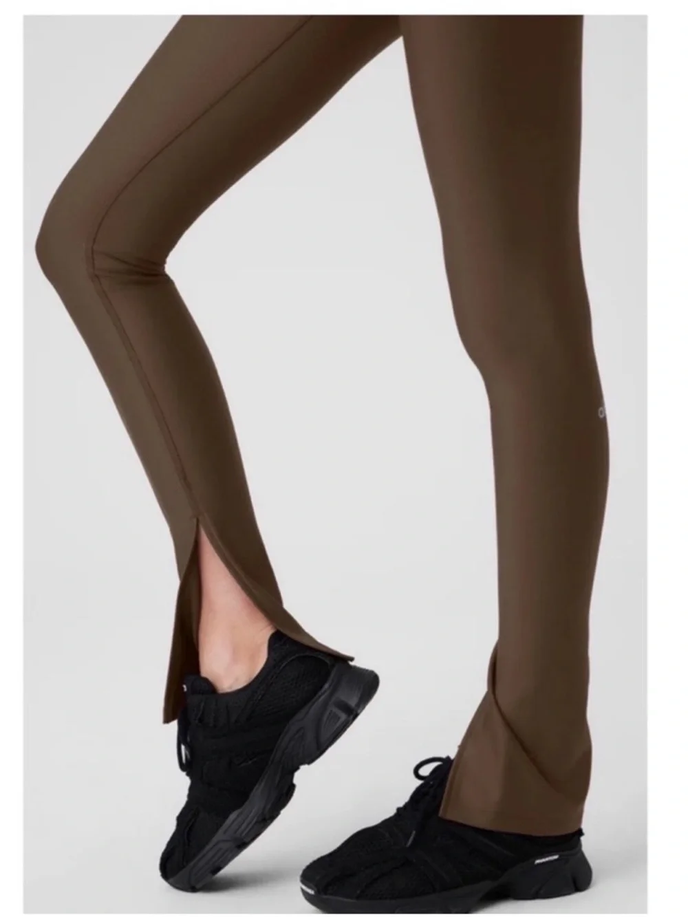 Alo Yoga Airlift Disco Daze Onesie Flare Jumpsuit Espresso 32
